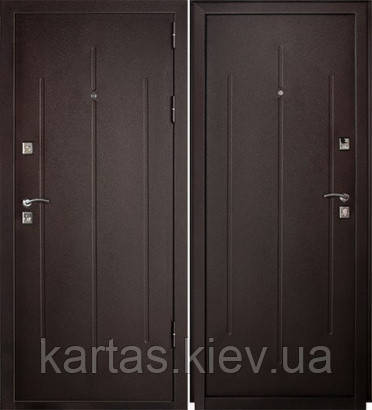 Вхідні двері GARDA Будгост 7-2 Метал/ Метал мінута, фото 1