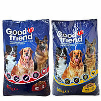 Сухой корм для взрослых собак Good Friend г с говядиной 10 кг + 10 кг с курицей