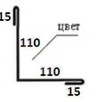 Планка кутова зовнішня ПНУ-01