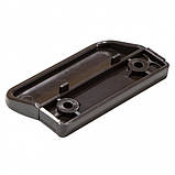 Ручка мушля (курця) Коричнева RAL 8019 для металопластикових дверей, фото 2