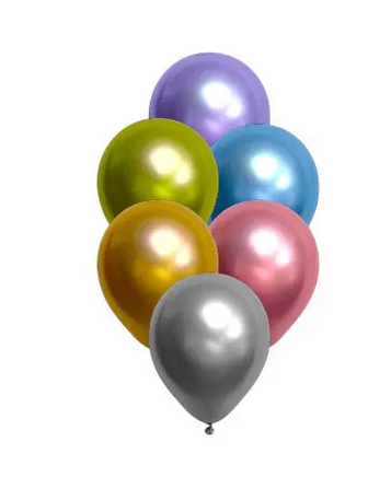 Повітряна кулька хром "Асорті", 10" (25 см), 50 шт., фото 1