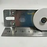 Замок ригельний з пластиною RAL9016 до захисних ролет, Білий., фото 7