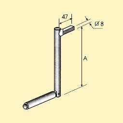 Ручка до касети редукторної (хром), фото 1