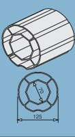 Труба 125 мм, фото 1