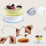 Кондитерський набір для прикрашання тортів та капкейків 106 предметів силіконові форми, шпателі, перехідники для мішків щітки, фото 3