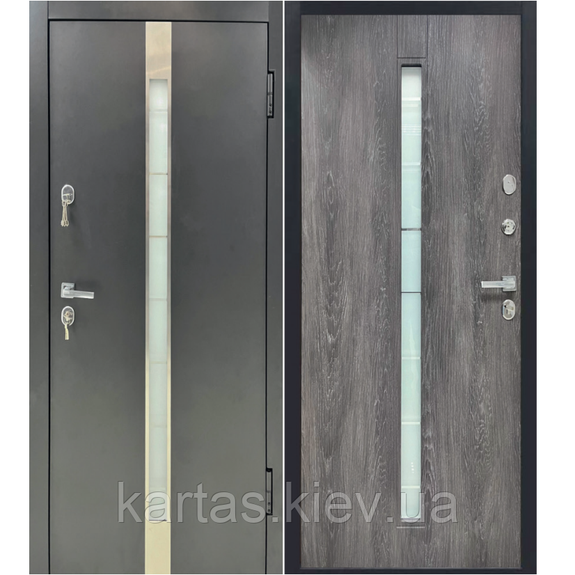 Вхідні двері Glass (Котеджні), фото 1