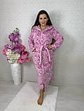 Халат жіночий на молнії з кишенями, фото 2