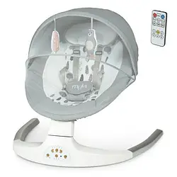 Електронний заколисуючий центр EL Camino Soft Gray — шезлонг з музикою та USB