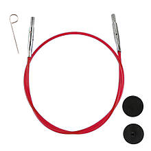Кабель для створення кругових спиць 100 см, Червоний
