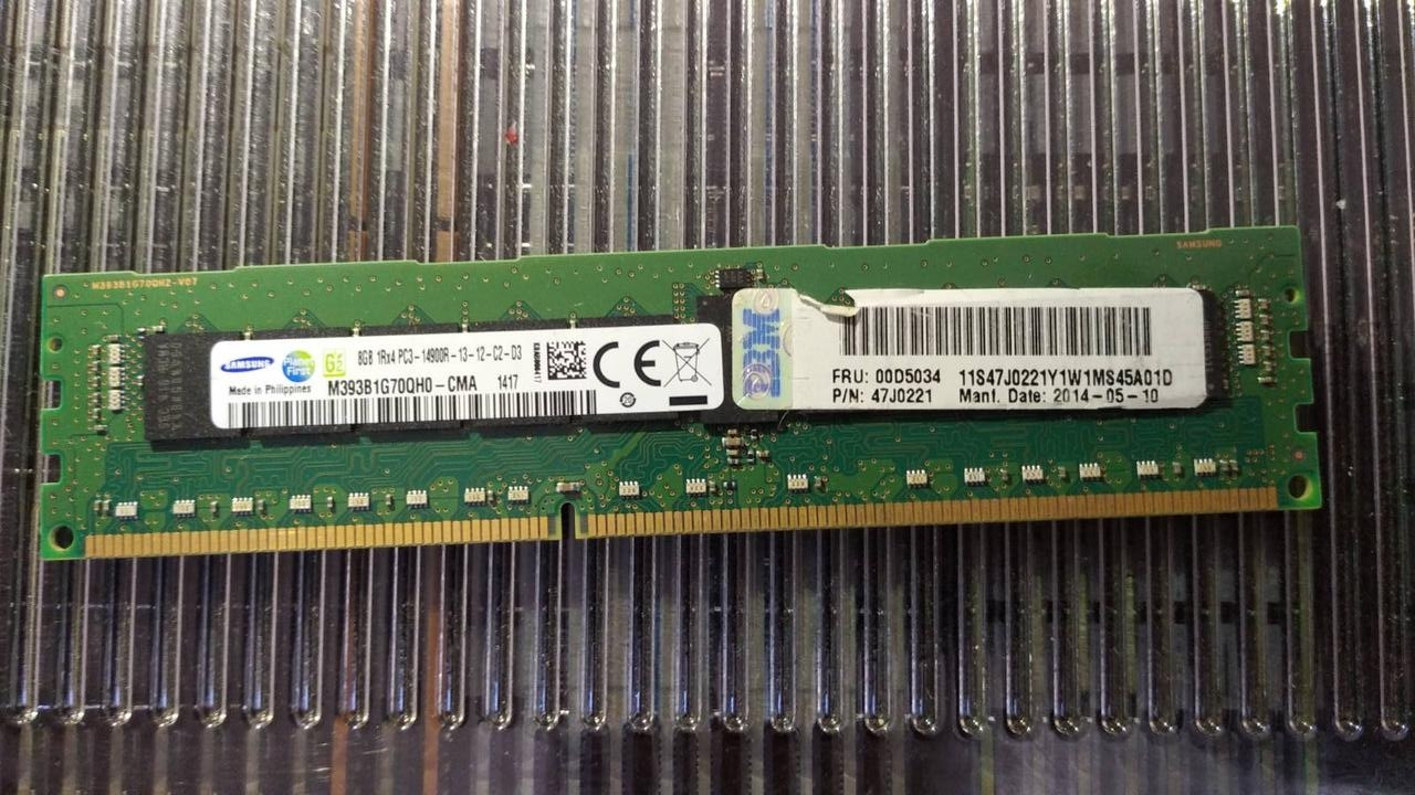 8gb DDR3 1866 Samsung 14900R PC3 1Rx4 REG ECC RAM Серверна пам'ять M393B1G70QHO-CMA, фото 1