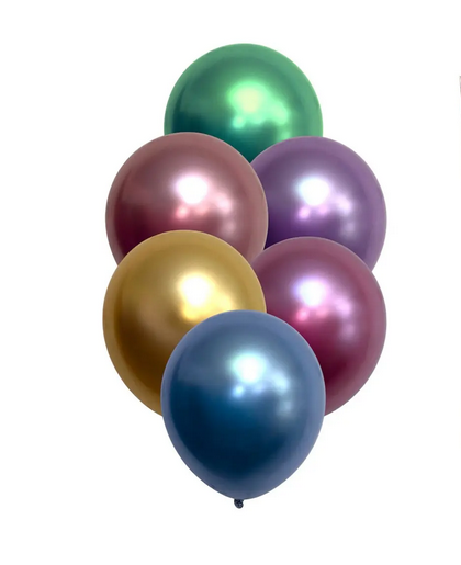 Повітряна кулька хром "Асорті", 12" (30 см), 50 шт., фото 1