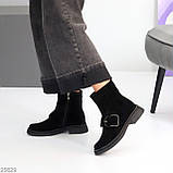 Жіночі зимові черевики натуральні, хайтопи на високій підошві, зимові жіночі черевики на високій підошві, фото 7