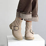 Жіночі зимові черевики натуральні, хайтопи на високій підошві, зимові жіночі черевики на високій підошві, фото 2