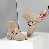 Жіночі зимові черевики натуральні, хайтопи на високій підошві, зимові жіночі черевики на високій підошві, фото 9