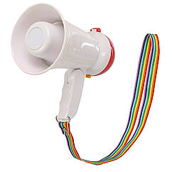 Гучномовець мегафон рупор ручний з ременем і складаною ручкою SP-Sport Megaphone HW-1R 15W