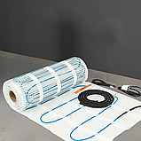 6 м.кв. комплект THERM FEP-200 нагрівальний мат з механічним терморегулятором білим, фото 3