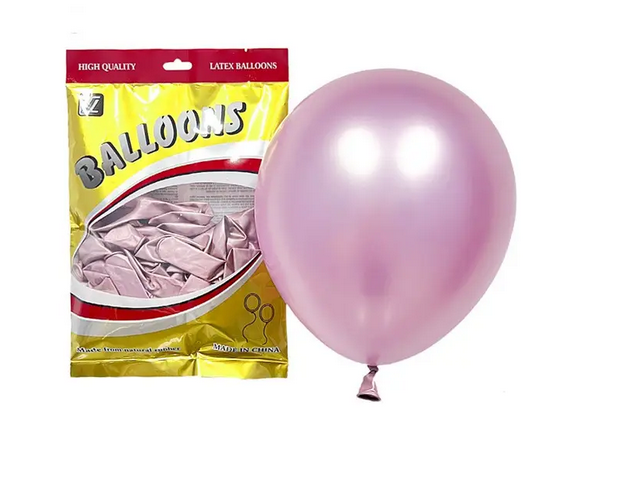 Повітряна кулька хром "Лавандовий", 10" (25 см), 50 шт., фото 1