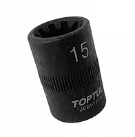 Головка для розбирання та складання гальмівних супортів 10 граней (Audi Q7; S8; Porsche та ін.) TOPTUL JEBV1215