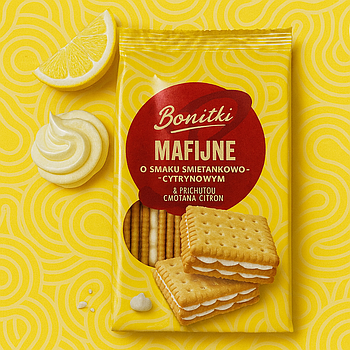 Печиво лимонне з кремом Mafijne 330г. Польща