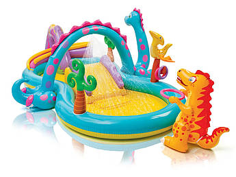 Надувний ігровий майданчик Динозаври INTEX 57135 302x229x112 см