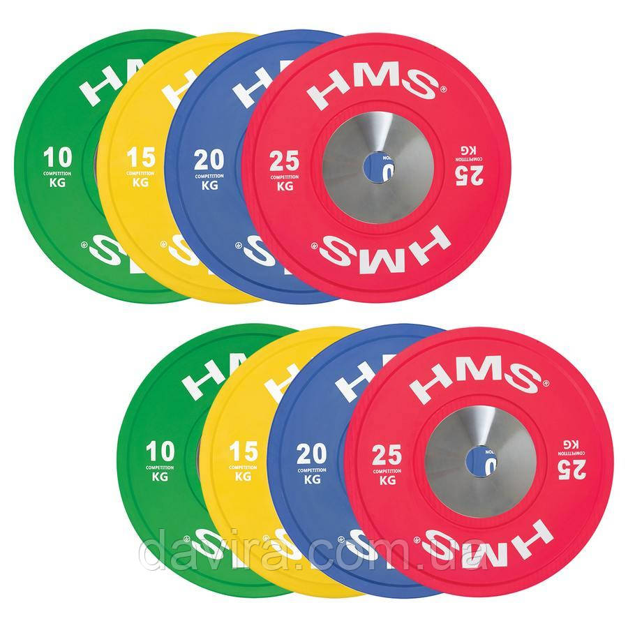 Набір олімпійських дисків HMS TBR PROFI SET 8 шт, фото 1