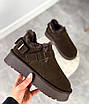 Сноуботси жіночі замшеві із застібкою коричневі (UG10-2), фото 5