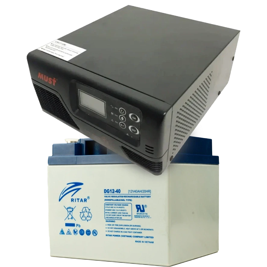 MUST EP20-R600W + 12V 40Ah DG12-40 Комплект ДБЖ + АКБ, фото 1