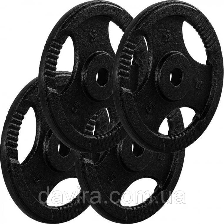 Набір чавунних дисків Movit 4 х 5 кг, фото 1