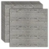 Самоклеюча 3D панель графітове дерево 700x700x4мм (79) BV-0000558