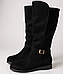 Жіночі зимові чоботи замшеві шкіряні на повну широку ногу халяву литку великого розміру 42, фото 2