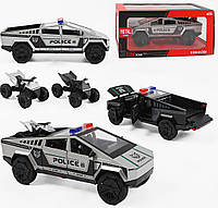 Машинка A 2469 Поліція металопластик, інерція, звуки, світло, 1:24, відчиняються двері та капот, 2 режими