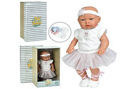 Пупс резиновий 45 см в одязі і з пустишкою