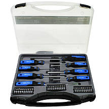 Набір інструментів 5в1 (набір 111 од + ключі 8 од + набір 38 од + шecтигpaнникі 7oд + магніт)Profline 61085-226, фото 5