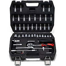 Набір інструментів 3в1 (Набір 46 од., ключі на холдері, набір викруток професійних у кейсі 7 од. з намагнічувачем) Profline, фото 2