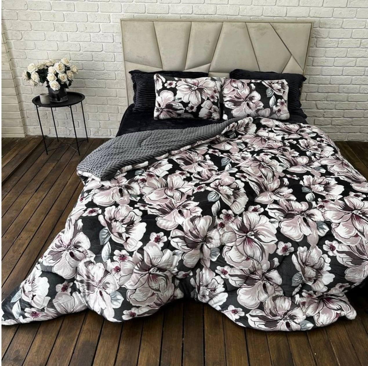 Ковдра зимова флісова двостороння, фото 1