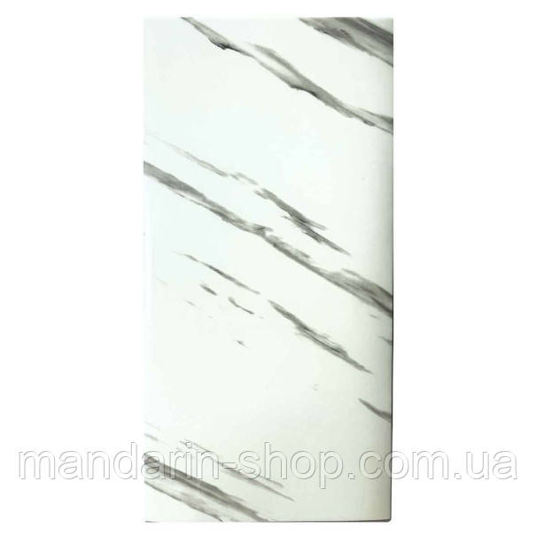 Стінова самоклеюча РЕТ плитка мармур Тулуза 600*300*3 мм, фото 1