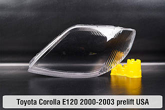 Скло фари Toyota Corolla E120 USA (2000-2003) дорест ліве
