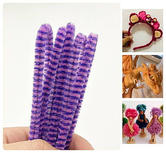 Дерев'яні палички / Упаковка - 50 шт / 11*1 см / Фіолетовий