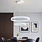 Підвісна Led люстра два кільця 160 Вт в білому корпусі STELLA 160W 2R WHITE, фото 5
