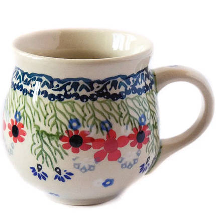 Чашка керамічна 0,3 л Бочечка Польові квіти, фото 1