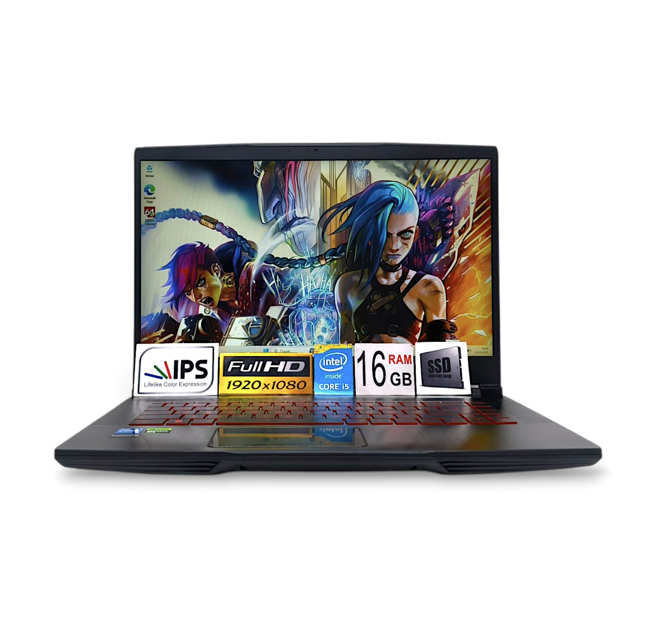 Ноутбук MSI GF63 15.6 IPS 144Hz Core i5-12450H 8ядер 16Gb SSD 512GB Nvidia RTX4050 6GB, фото 1