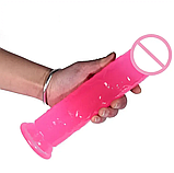 Гнучкий фалоімітатор 20 см, Реалістичний фалос на присосці, Вагінальний стимулятор, Інтимні іграшки, фото 7