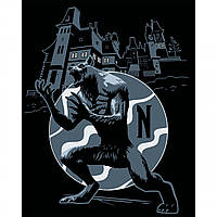 Картина за номерами з LED підсвіткою "Wednesday Awakening the Beast", 40*50 см., SANTI