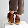 Руді черевики дезерти в стилі casual натуральна замша на потовщеній підошві, фото 5