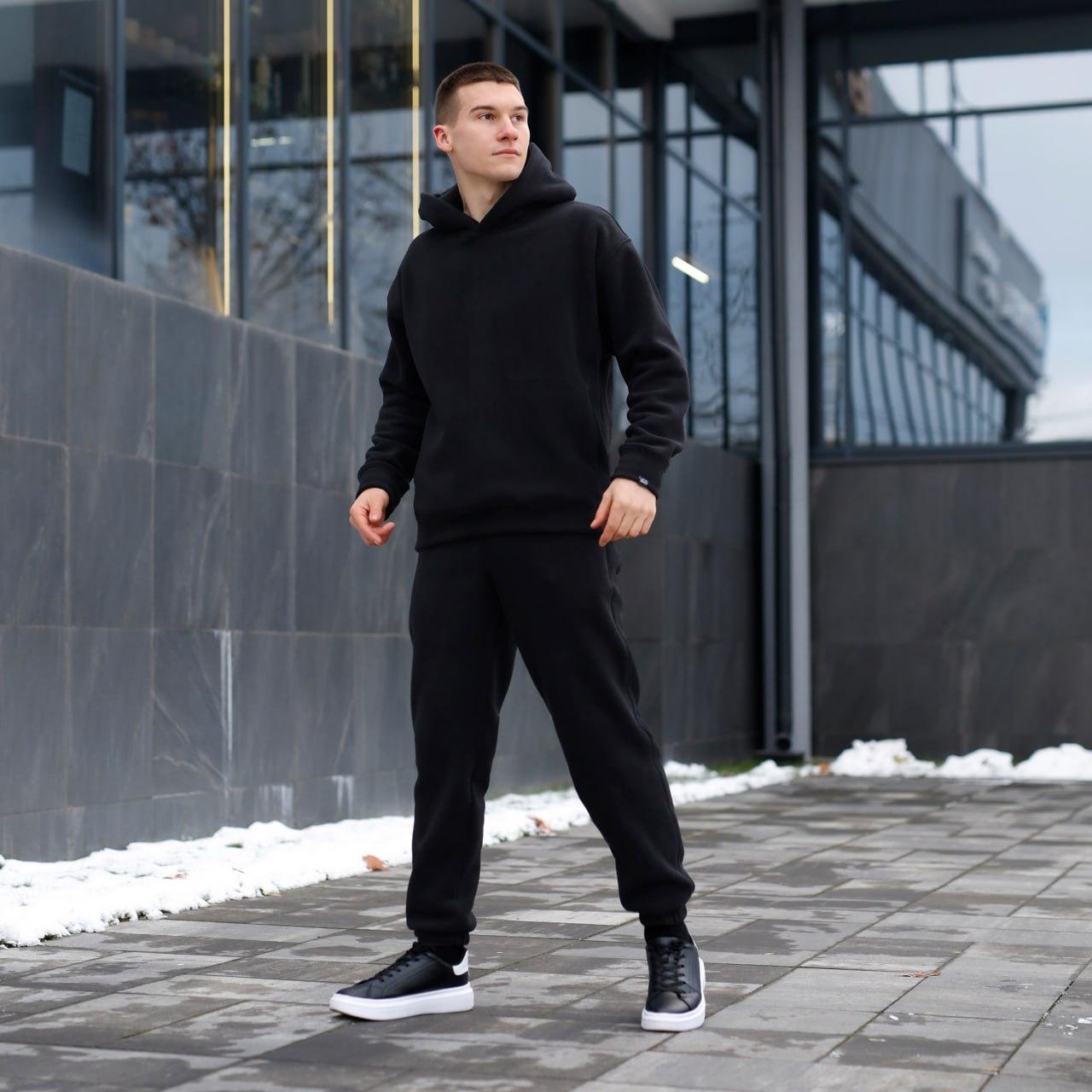 Флісовий костюм 007/2 Чорний S, фото 1