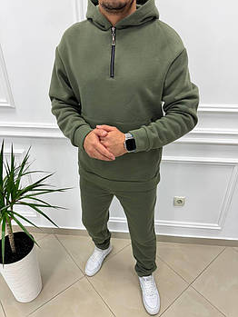 Чоловічий зимовий спортивний костюм на флісі в кольорах