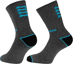 Шкарпетки зимові з мериносом Viking Fishing OutСast розмір 36-38, сірий/блакитний