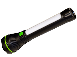 Ліхтар портативний акумуляторний з боковою лампою HURRY BOLT (HB-998) 2xUSB, OSL LED 3W+COB / 300 Лм