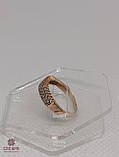 Золота Каблучка зі вставкою цирконій, фото 2