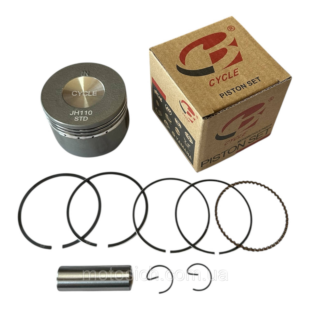 Поршень Дельта/Альфа/Актив 110cc, ø-52.4мм, палець ø-13мм, фото 1